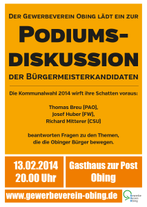 Podiumsdiskussion Obing